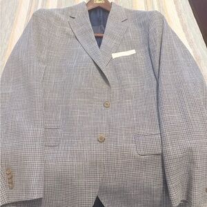 Daniel Cremieux Men's Gray Plaid Blazer